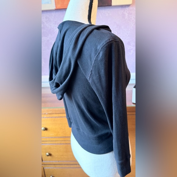 BARGAN BASEMENT!! Gap Women's SZ M Black Hooded cardigan - Picture 6 of 11